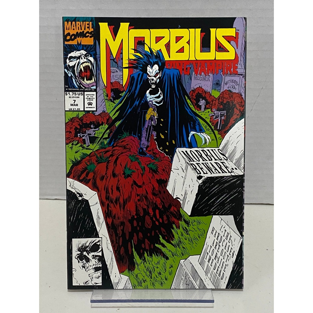 Marvel Morbius The Living Vampire #7 Comic Book Copper Age Multi Excellent